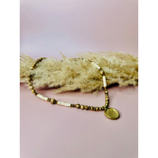 Collier Ethnique - Collier Léna - Jaspe Paydage Coco