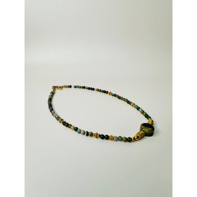 Collier AGATHE - Agate Indienne
