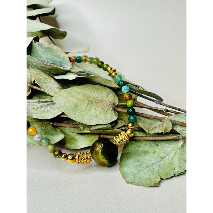 Collier AGATHE - Agate Indienne