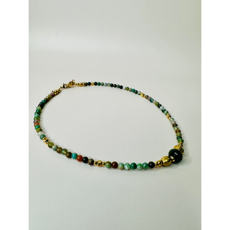 Collier AGATHE - Agate Indienne 2