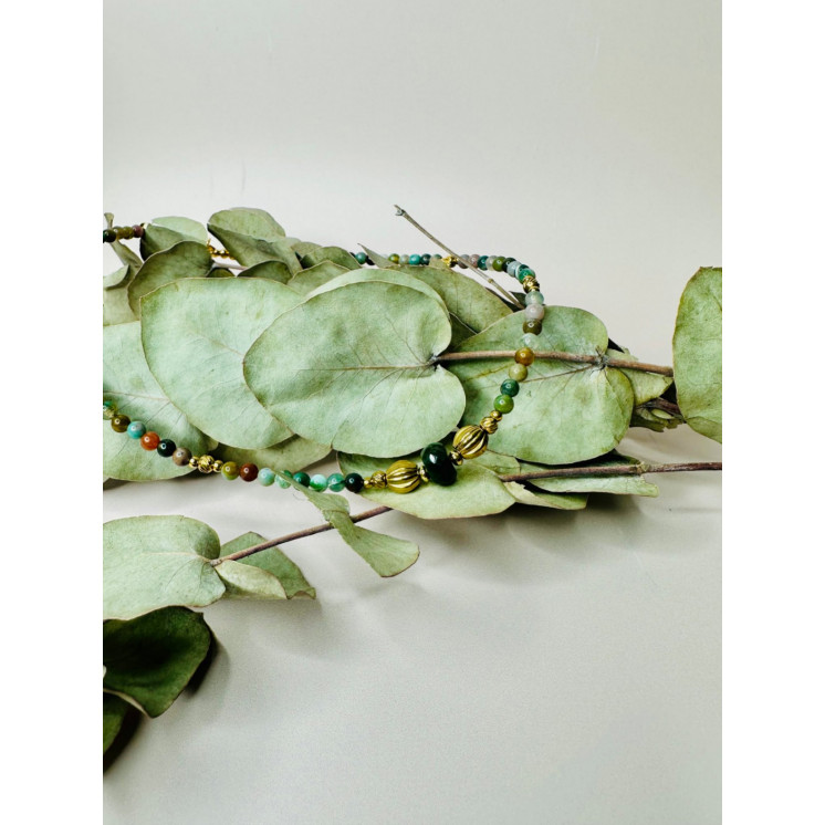 Collier AGATHE - Agate Indienne 2