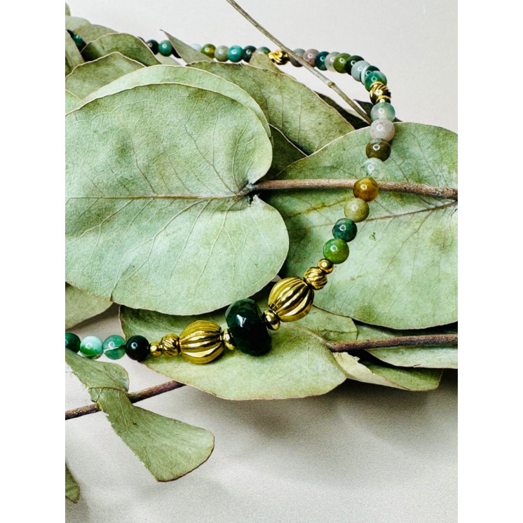 Collier AGATHE - Agate Indienne 2