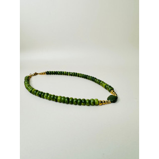 Collier ROSE - Jade vert 2